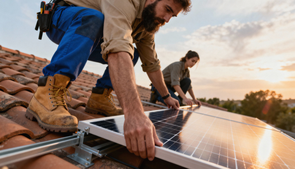 Zonnepanelen op een VvE dak